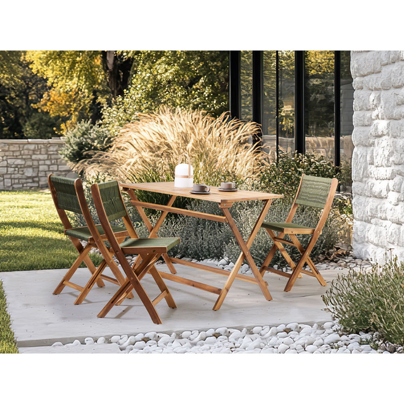 Bolaji 4 - Person Dining Set, Green