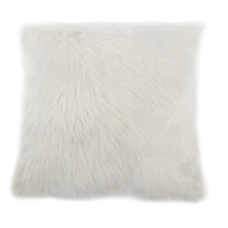 Coussin décoratif en fausse fourrure Aceves