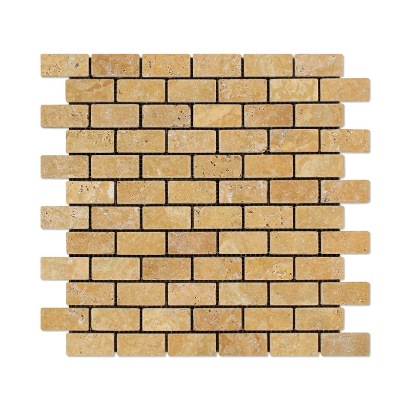 Carreau de mosaïque en travertin