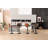 Adjustable Height Counter Stool with Metal Frame