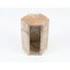 Table d'appoint luxueuse en marbre rose naturel luxueux - Accent géométrique élégant pour les espaces de vie modernes, compact et élégant-241780438