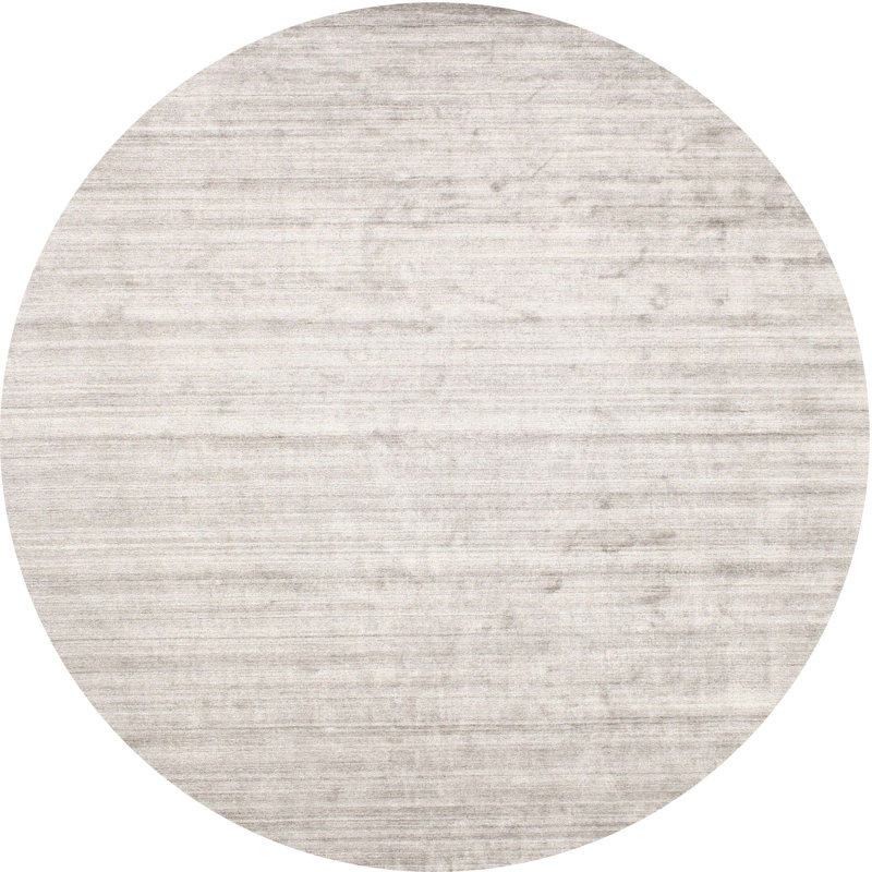 Tapis gris zone contemporaine, Rond 5 pi