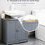Armoire de salle de bain sous l'évier, gris. 2 portes et une tablette pour plus d'organisation. Gain de place. Tablette réglable. Fabrication. Capacité de 33 lb Meuble-lavabo 23,5 po x 11,82 po. Armoire en forme de U