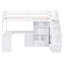 Joani Kids Twin Loft Bed with Drawers-1906215754
