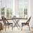 Indoor/Outdoor All-Weather Commercial Paris Chairs with Bamboo Print Frame-1138018874-1113142265