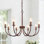 Lustre classique / traditionnel à 8 lumières à intensité variable Krustina