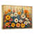 Toile avec cadre flottant or