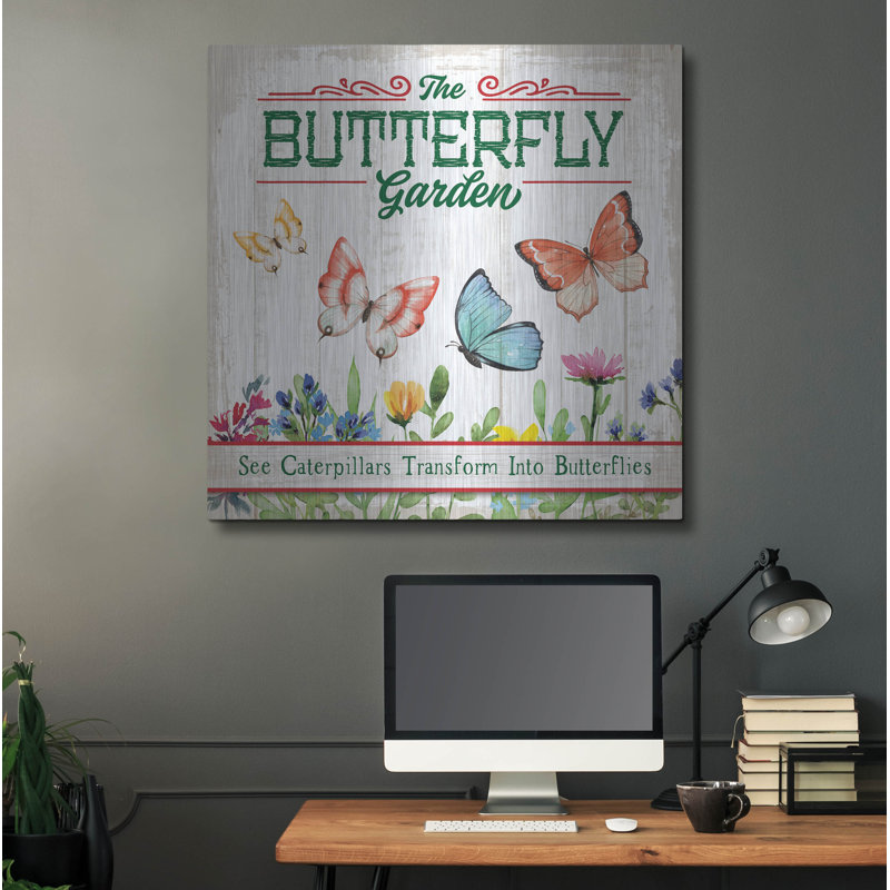 «Butterly Farm» par Mollie B Art, H 36 po x l 36 po
