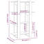 Burnaby 123.5 cm H Etagere Bookcase-360757842-360757847