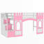 Lit mezzanine avec escalier de rangement et fenêtre-652281341