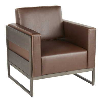 Faux Leather Armchair