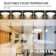 6in. 90CRI 2700-5000K 5CCT Selectable and Dimmable Integrated LED Recessed Ceiling Light Disk Light