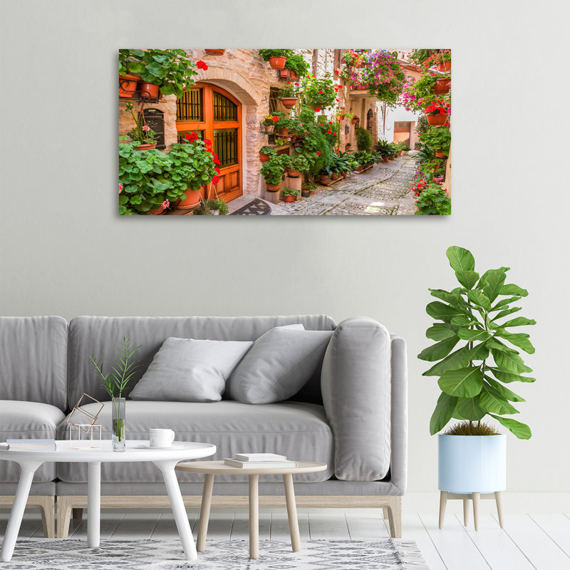 A Charming Street - No Frame Print on Canvas