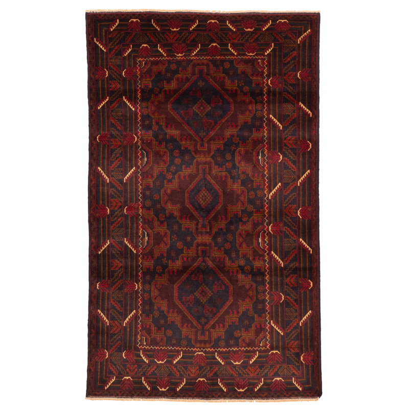 Teimani Red Rug 3'11" x 6'4"