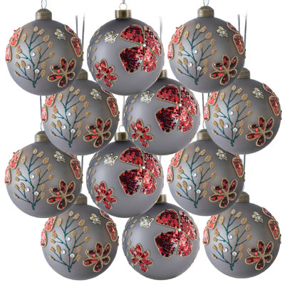 3.1'' Glass Annual Ornament Ball Ornament