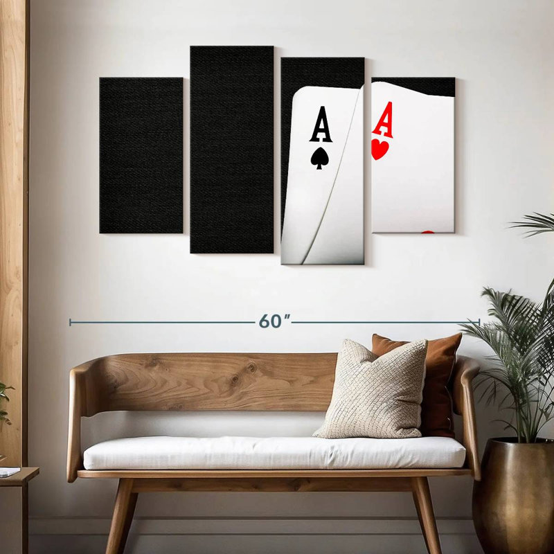 Cartes de jeu Senne Ace, H 32 po x l 52 po