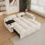 Canapé-lit convertible 65 po Corduroy, causeuse escamotable avec table d'appoint, ports de chargement USB et poche de rangement, canapé-lit moderne-485592290