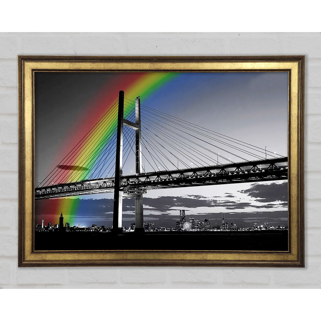 NYC Regenbogenbrücke B N W - Druck