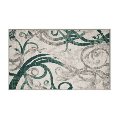 Machine Washable Beige Area Rug