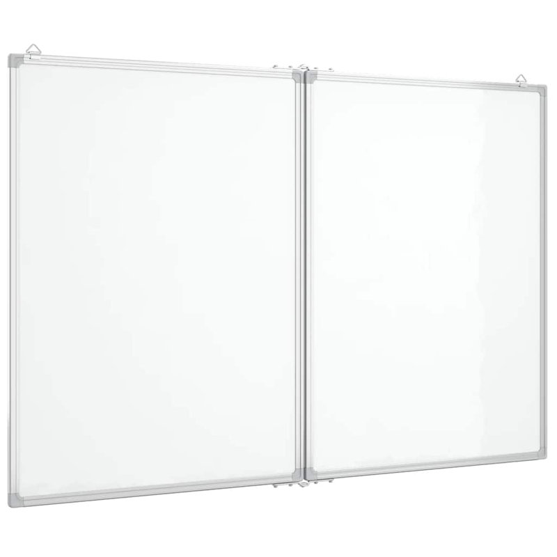 Vidaxl Magnetic Whiteboard Foldable Writing Dry Erase White Board Aluminium