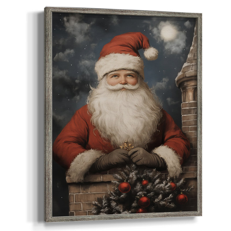 «Christmas Holiday Art», série 2, reproduction d'art encadrée - bois massif, H 30 po x l 24 po