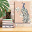  «Peacock In Gold 3» par Annie Warren, art mural sur toile, 12 po x 16 po-119865458