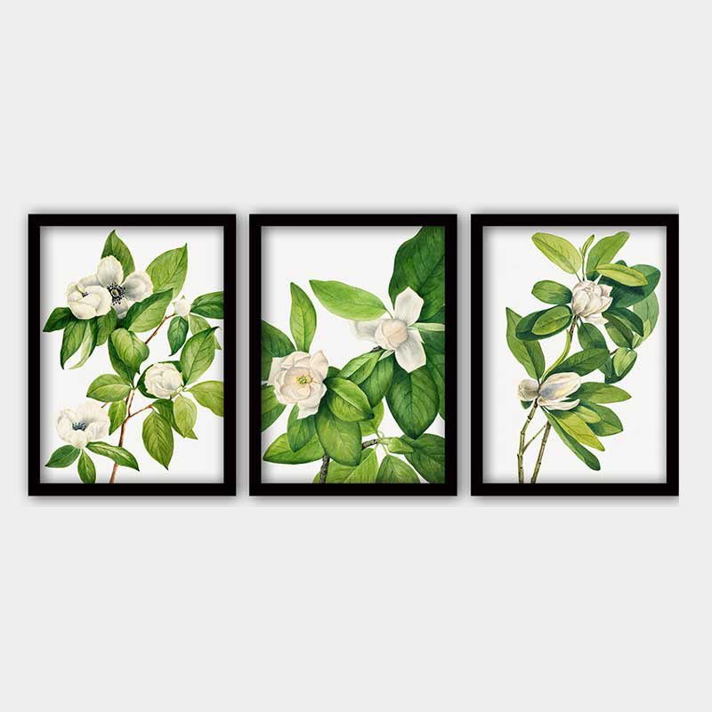 Stunning Decorative Framed Painting Set (3 Pieces), 21.7 x 29.5 Inches Each | 100% Wooden Frame with 0.8 Inch Polystyrene | UV Digital Printing | Perfect for Living Room, Office & Gallery Wall Decor