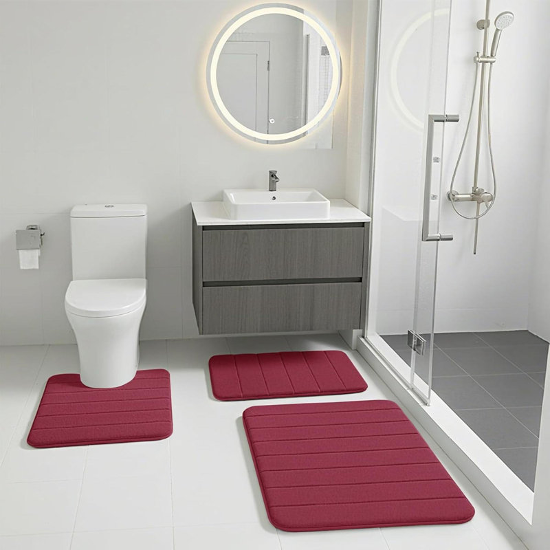 Bath Mat, Red