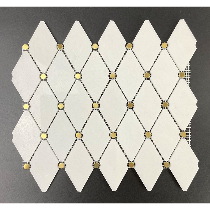 Thassos Marble Mosaic Wall Tile