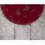 Napperon rouge en polyester tressé demi-cercle - Modern Home Decor