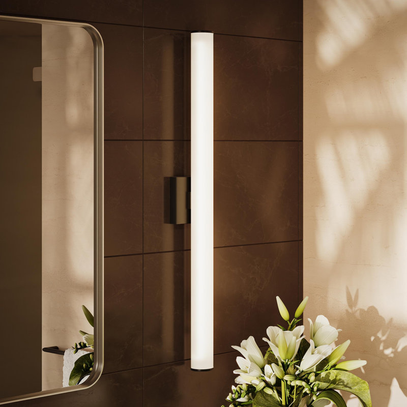 Éclairage de salle de bain linéaire intégré à DEL à 5 phase (s) 36 "Phase 6,2 Phase Phase, 36", Noir