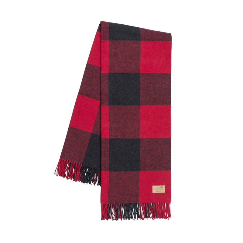 Buffalo Check Throws, Red/Graphite