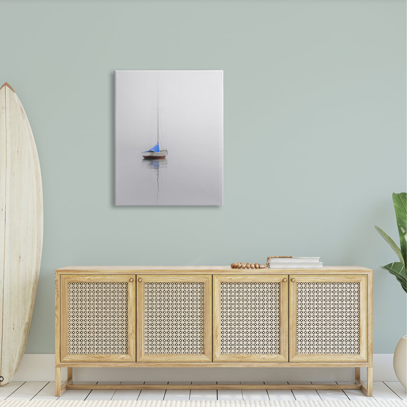 Art flottant sur toile flottante, "Ocean Drifting" par Nicholas Bell, H 40 po x l 30 po x P 1,5 po, Toile tendue