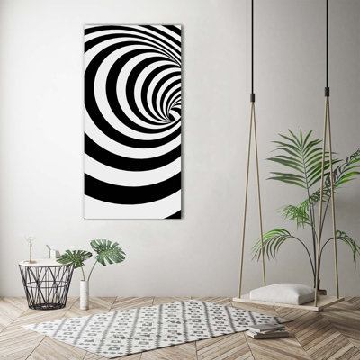 Spiral With Stripes - Wrapped Canvas Print