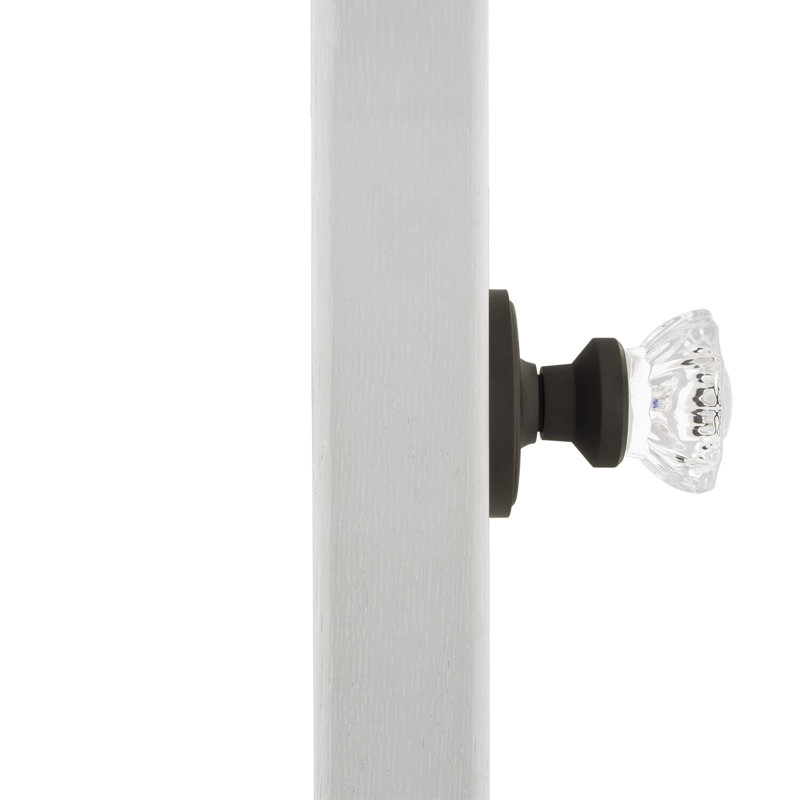 Classic Rosette with Crystal Door Knob