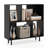 Open Shelf Bookcase Mid Century Modern Cube Bookshelf With 4 Compartments-1785711246