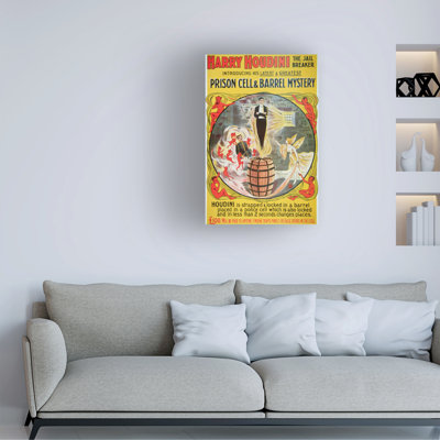 American School A New Act By Houdini Canvas Art