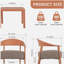 Holiday - Ensemble de chaises d'appoint modernes 2 pièces avec table basse - Ensemble de canapé en PP et à cadre en acier brun abricot, sièges rembourrés pour le salon, le salon et le balcon (2 chaises + 1 table)-2010582030