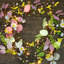 Décoration de guirlande de Pâques de 6 pi avec œufs de Pâques, guirlande florale suspendue artificielle pré-éclairée pour la cheminée