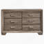 Commode 6 tiroirs en taupe délavé-767243736