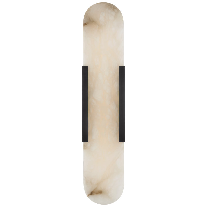 Kelly Wearstler Melange 28" Elongated Sconce, Bronze, 20"