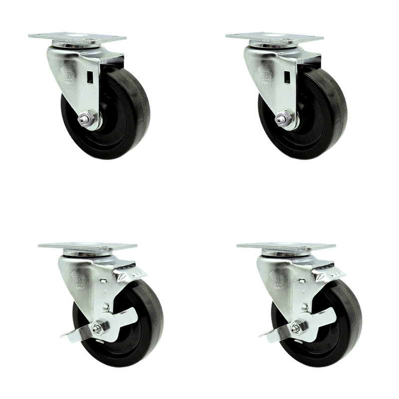 4 Piece Phenolic Caster Set