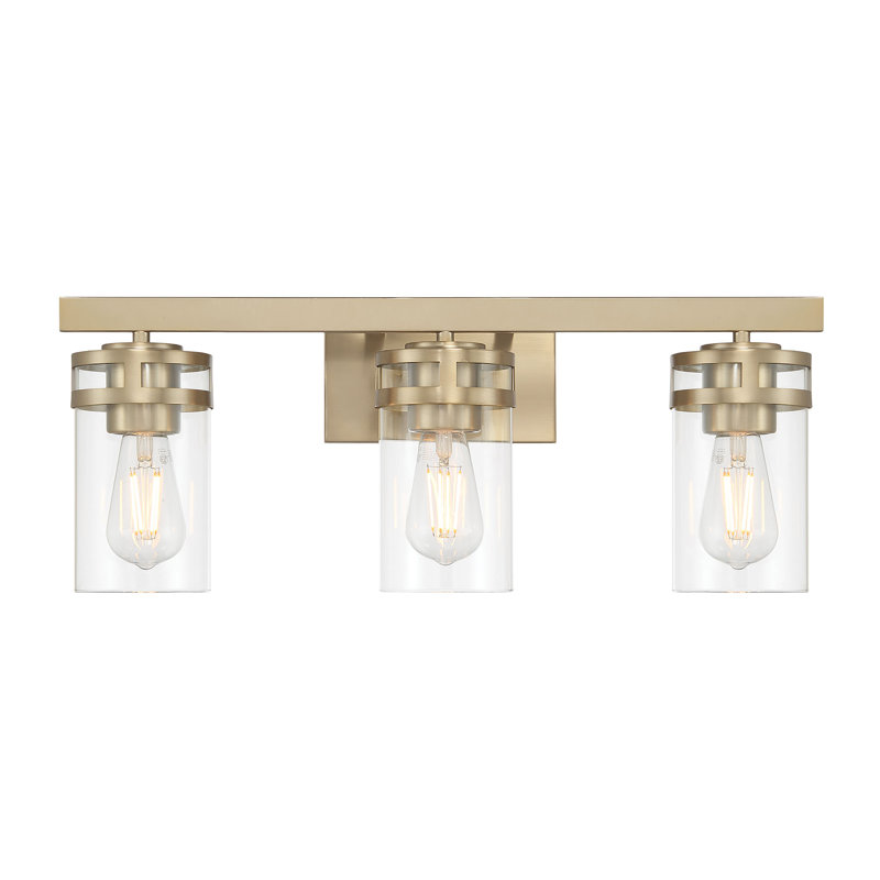 Meuble-lavabo 3 lumières Lunden, H 9 po x l 22 po x P 6,5 po, Trois lumières