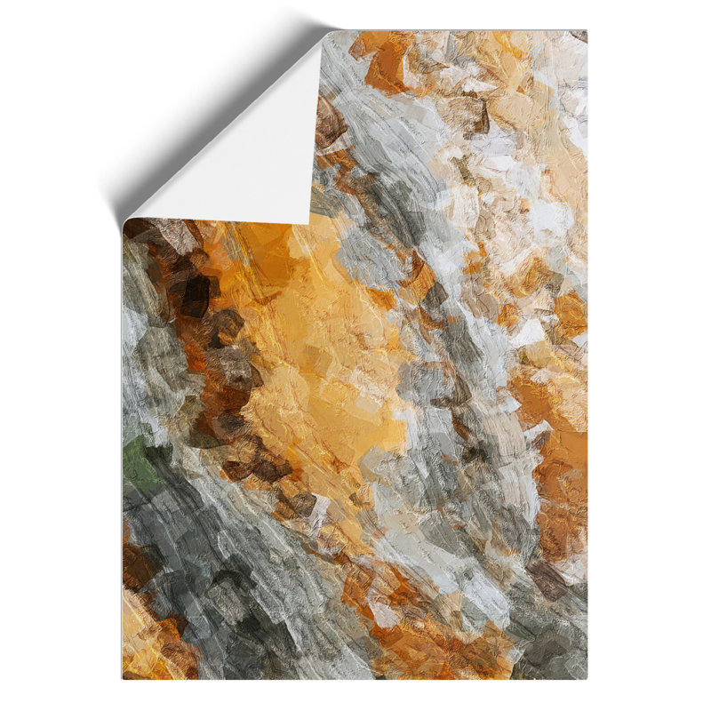 Brown Sugar Abstract - Wall Art, Paper, 42cm H x 29.7cm W, No Matte