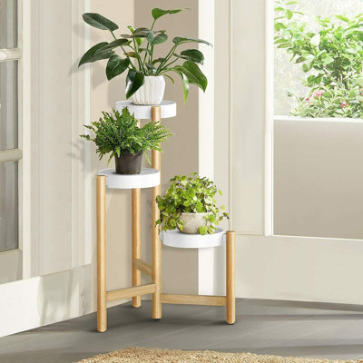 Lenno Wood Weather Resistant Plant Stand
