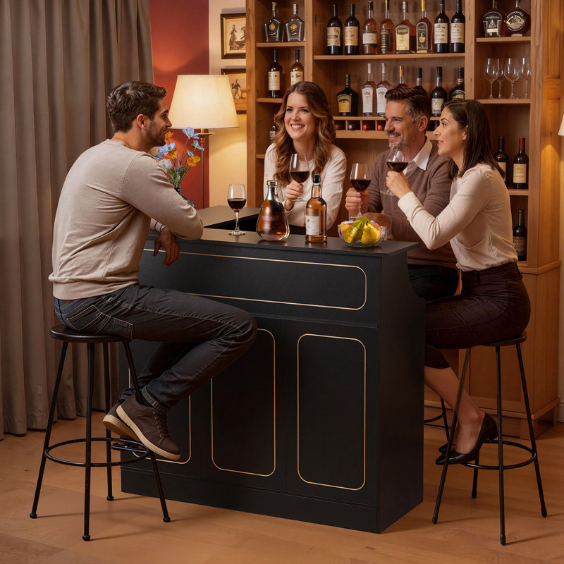 100 cm Home Bar Cabinet