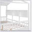 Lit double en bois avec 2 tiroirs et tablette de rangement, parfait pour jouer et dormir-129448259