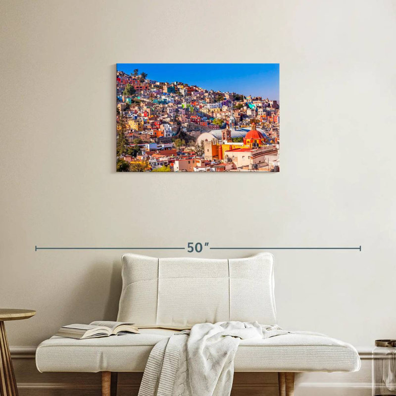Sirci Guanajuato, maisons colorées, H 20 po x l 30 po