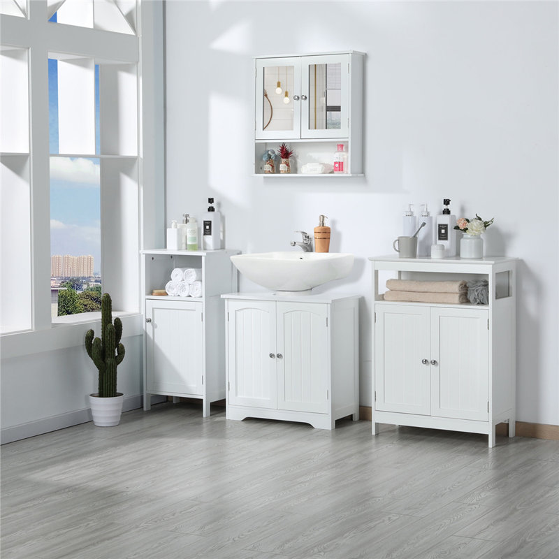 60Cm W x 60Cm H x 30Cm D Under Vanity Cabinet, White
