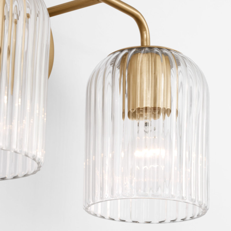 Eisele Small Vanity from Generation Lighting , 2 Lights, 8.75" H x 14" W x 6" D, Satin Brass